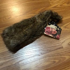 Super soft faux fur winter head wrap